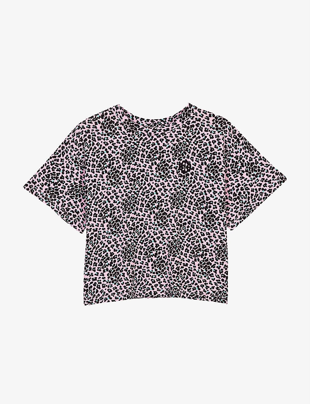 Maje Leopard-print Cotton Jersey T-shirt 1 Maje Leopard-print Cotton Jersey T-shirt