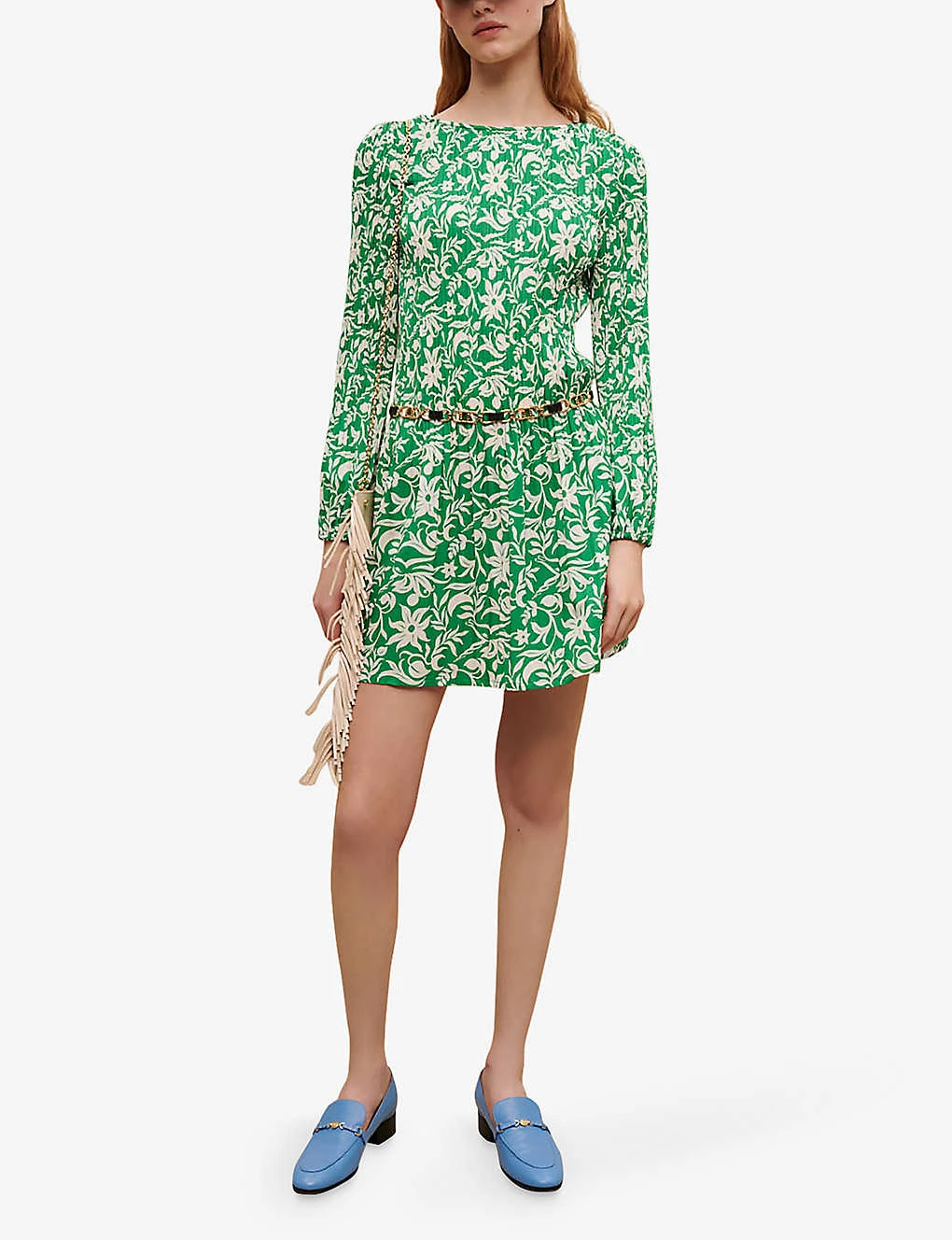 Maje Rockiqua Floral-print Woven Mini Dress 2 Maje Rockiqua Floral-print Woven Mini Dress - Image 2