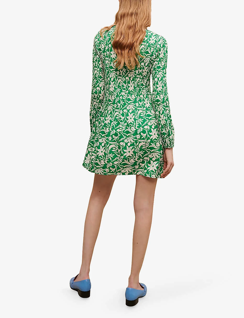 Maje Rockiqua Floral-print Woven Mini Dress 4 Maje Rockiqua Floral-print Woven Mini Dress - Image 4
