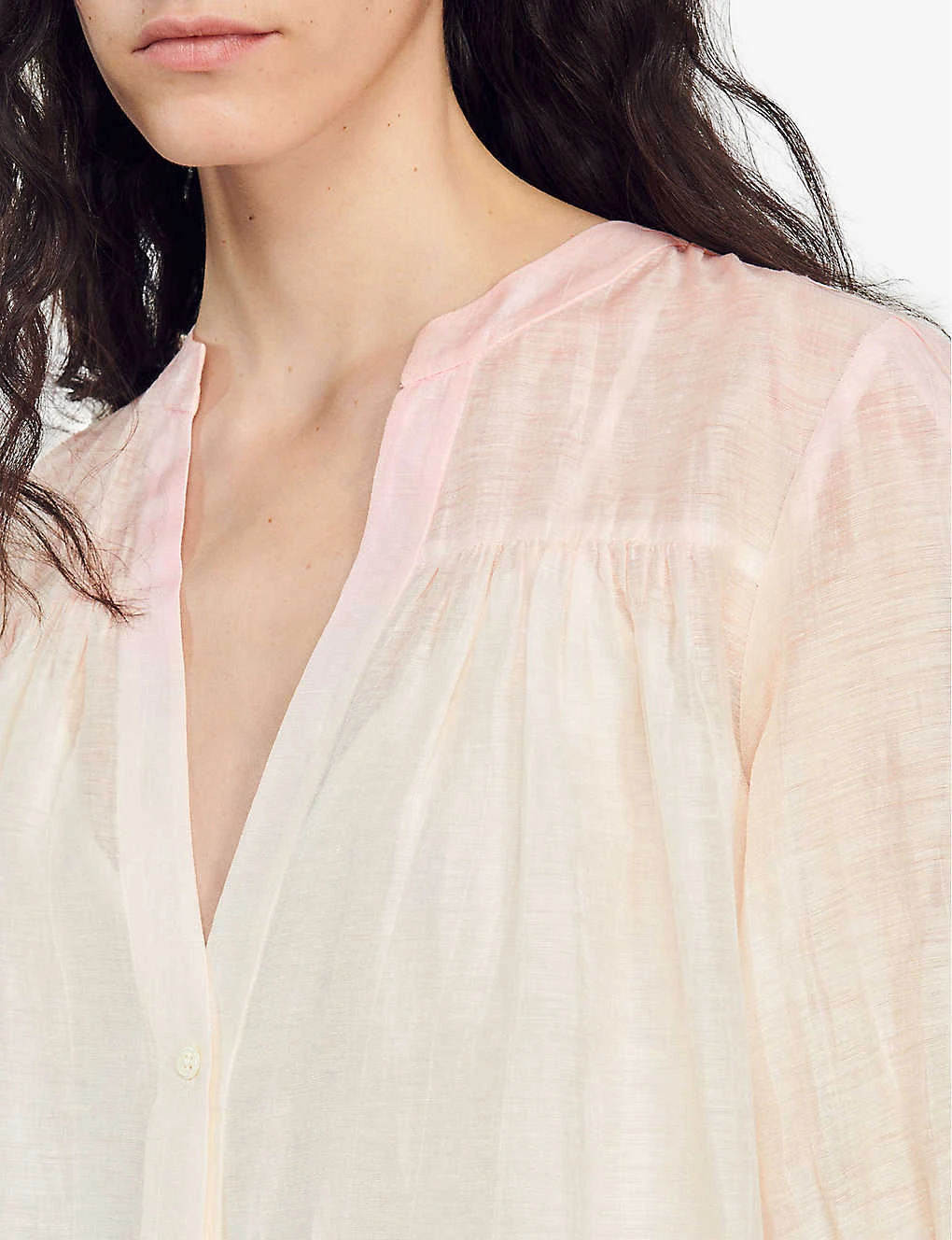 Sandro Yarely Tie-dye Linen-blend Mini Dress 5 Sandro Yarely Tie-dye Linen-blend Mini Dress - Image 5