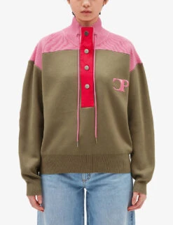 CLAUDIE PIERLOT Minimum Contrast-coloured Knitted Sweatshirt 7 CLAUDIE PIERLOT Minimum Contrast-coloured Knitted Sweatshirt -Whistles Closet Shop R04103365 DIVERS ALT02