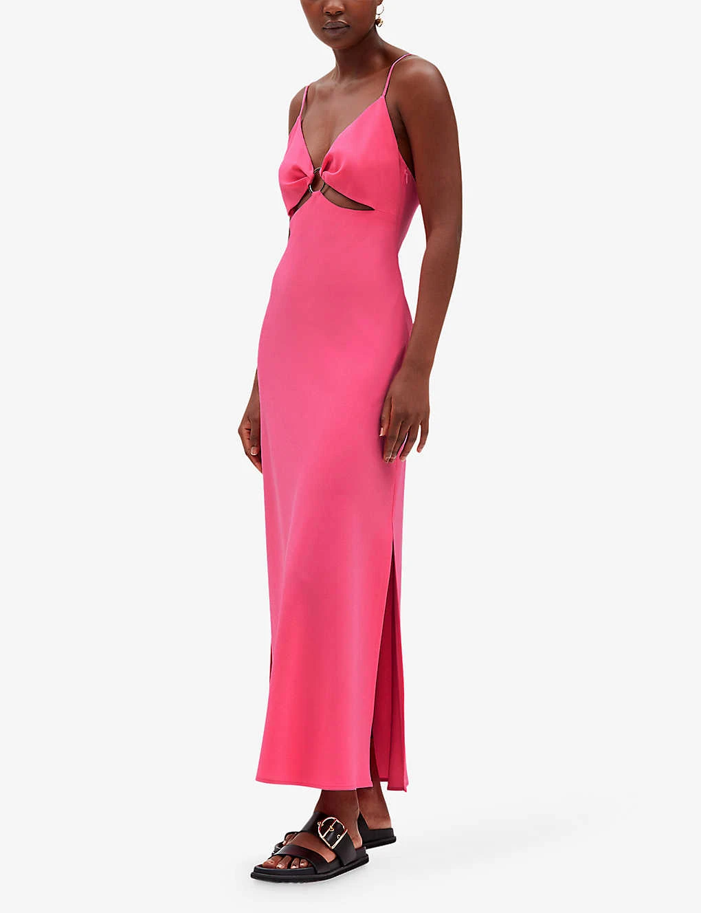 CLAUDIE PIERLOT Cut-out Woven Maxi Dress 3 CLAUDIE PIERLOT Cut-out Woven Maxi Dress - Image 3