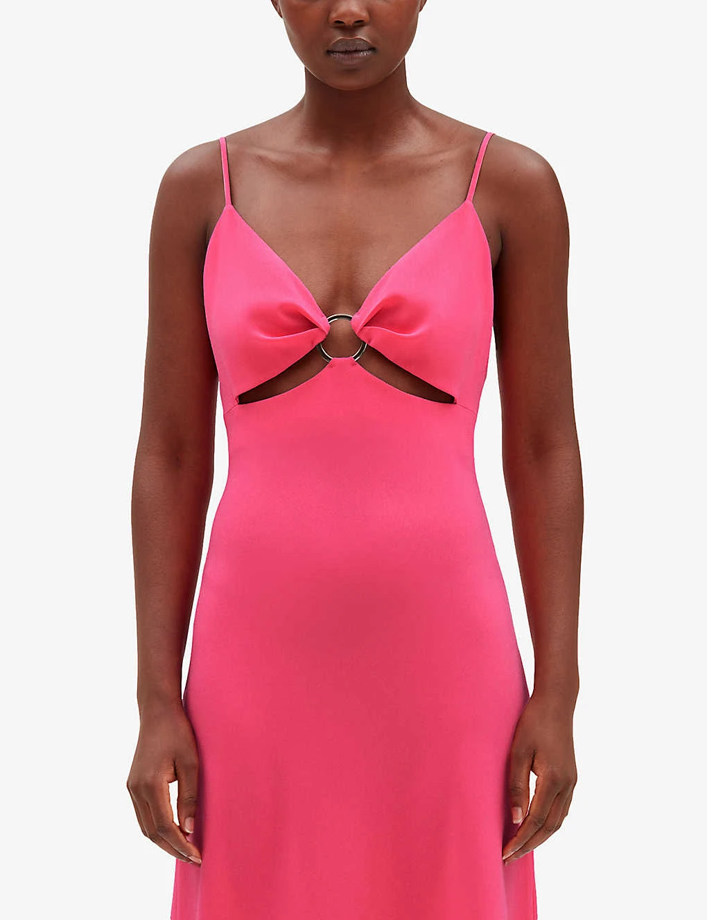 CLAUDIE PIERLOT Cut-out Woven Maxi Dress 5 CLAUDIE PIERLOT Cut-out Woven Maxi Dress - Image 5