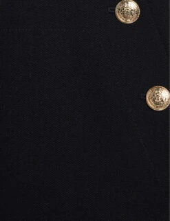 CLAUDIE PIERLOT Pames Braces-trim Stretch-woven Trousers 9 CLAUDIE PIERLOT Pames Braces-trim Stretch-woven Trousers -Whistles Closet Shop R04104033 BLEUS ALT04