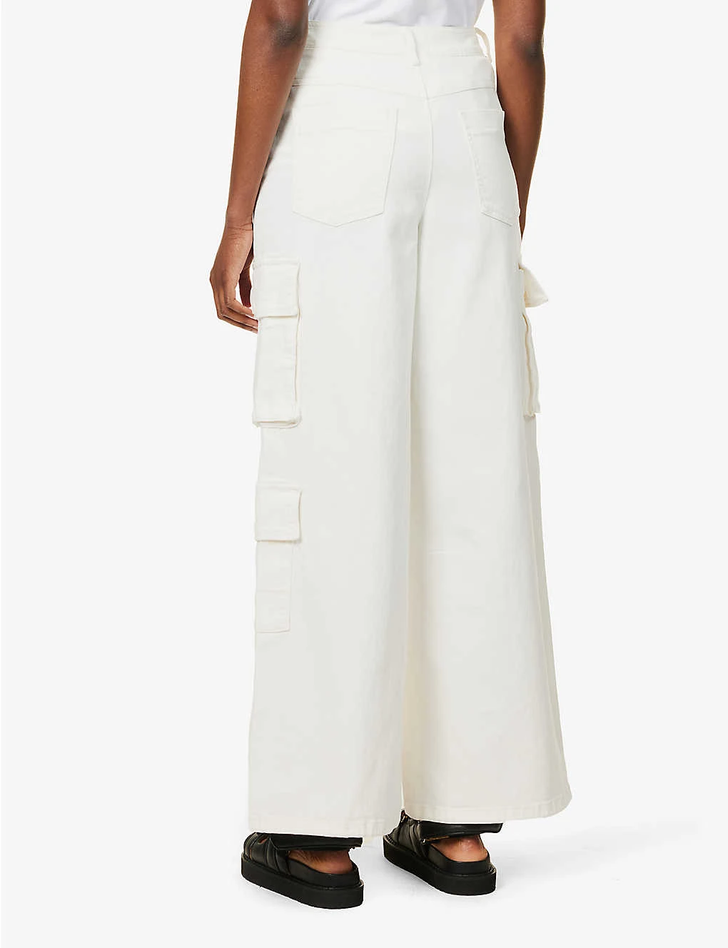 Hailey Patch-pocket Straight-leg High-rise Stretch-cotton Jeans 4 Hailey Patch-pocket Straight-leg High-rise Stretch-cotton Jeans - Image 4