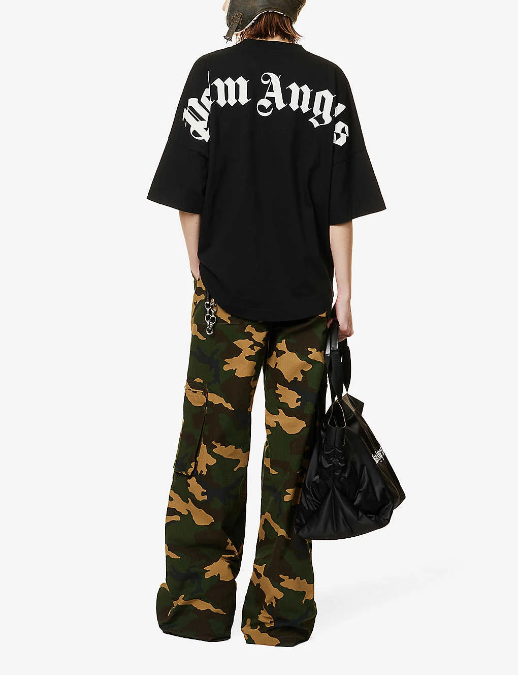 Palm Angels Oversized Logo-print Cotton-jersey T-shirt 2 Palm Angels Oversized Logo-print Cotton-jersey T-shirt - Image 2
