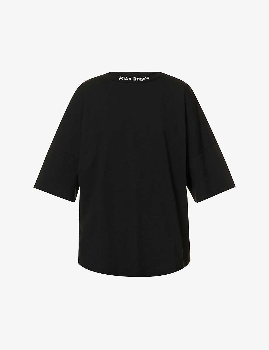 Palm Angels Oversized Logo-print Cotton-jersey T-shirt 1 Palm Angels Oversized Logo-print Cotton-jersey T-shirt