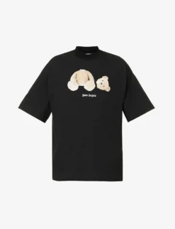 Palm Angels Bear-print Cotton-jersey T-shirt