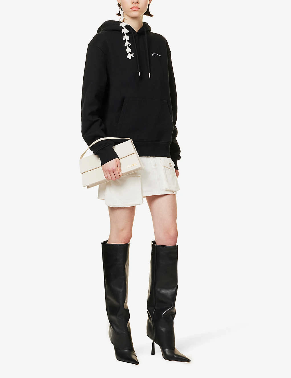 Jacquemus Le Sweatshirt Brodé Logo-embroidered Organic-cotton Hoody 2 Jacquemus Le Sweatshirt Brodé Logo-embroidered Organic-cotton Hoody - Image 2