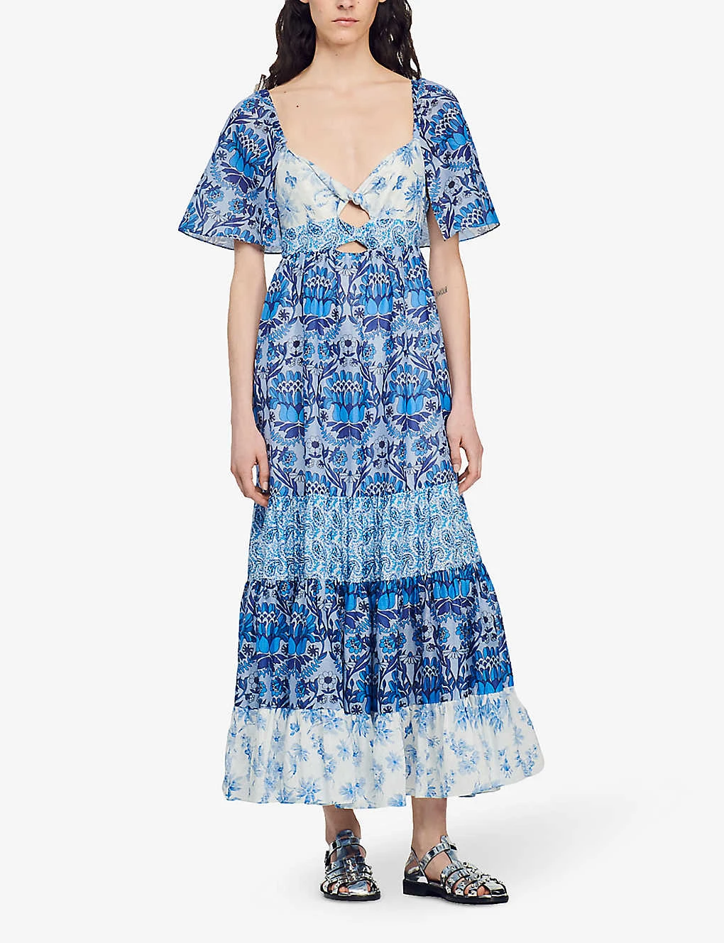Sandro Floral-print Woven Maxi Dress 2 Sandro Floral-print Woven Maxi Dress - Image 2