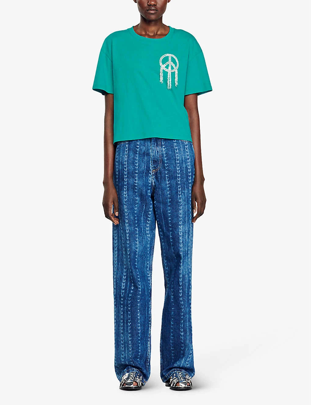 Sandro Mercury Logo-print Cotton T-shirt 3 Sandro Mercury Logo-print Cotton T-shirt - Image 3