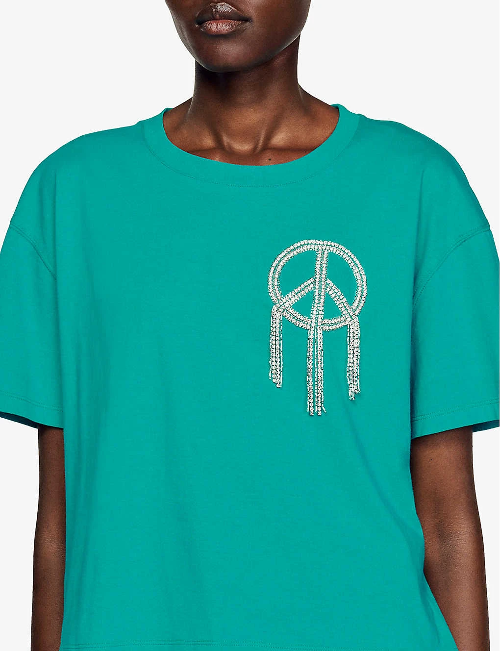 Sandro Mercury Logo-print Cotton T-shirt 5 Sandro Mercury Logo-print Cotton T-shirt - Image 5