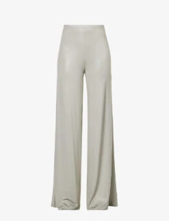 Farrah Wide-leg Mid-rise Stretch-jersey Trousers