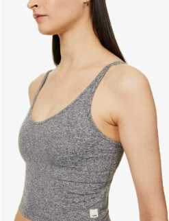 Vuori Performance Fitted Recycled Polyester-blend Top -Whistles Closet Shop R04114831 HEATHERGREY ALT04