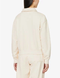 Logo-embroidered Cotton-jersey Polo Shirt 8 Logo-embroidered Cotton-jersey Polo Shirt -Whistles Closet Shop R04115918 CREAMPARADISE ALT03