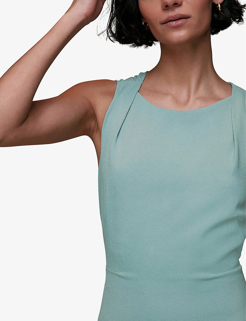 Whistles Tie Back Stretch-crepe Maxi Dress 5 Whistles Tie Back Stretch-crepe Maxi Dress - Image 5