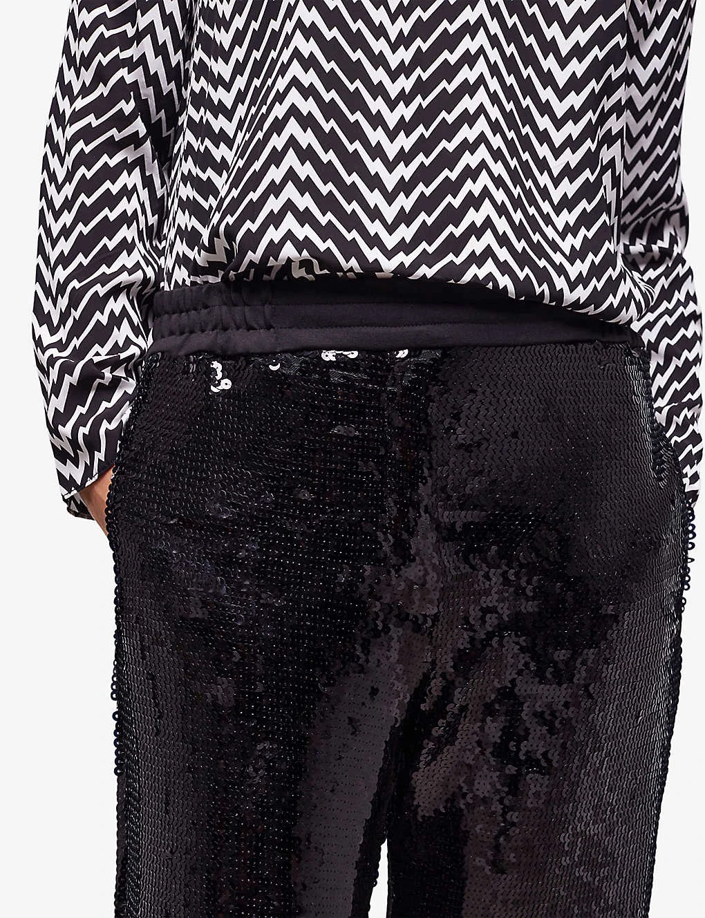 THE KOOPLES Wide-leg Mid-rise Sequinned Trousers 3 THE KOOPLES Wide-leg Mid-rise Sequinned Trousers - Image 3