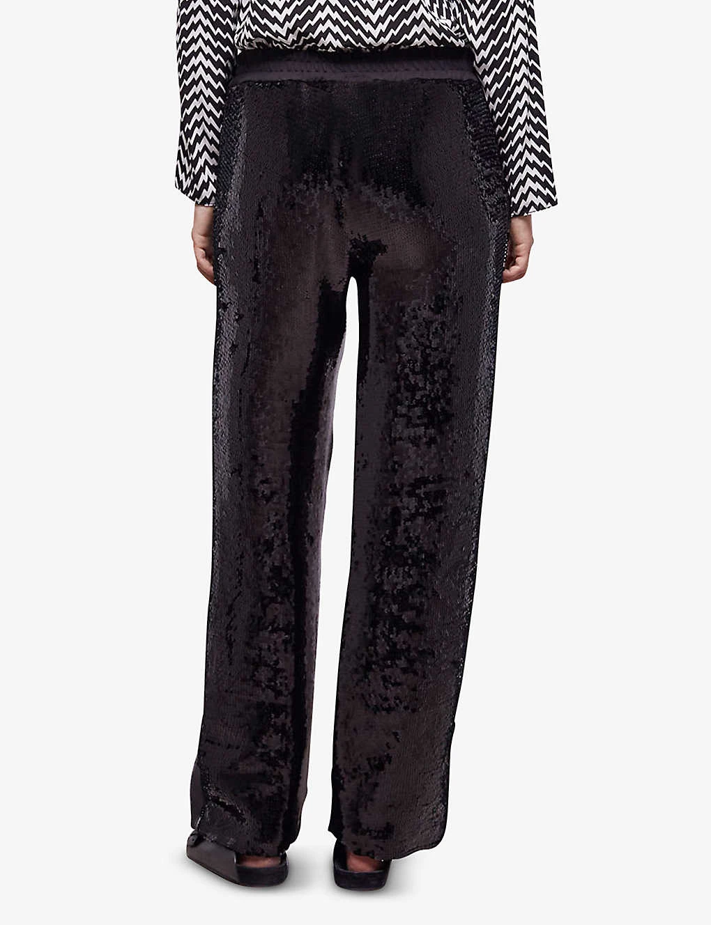 THE KOOPLES Wide-leg Mid-rise Sequinned Trousers 4 THE KOOPLES Wide-leg Mid-rise Sequinned Trousers - Image 4