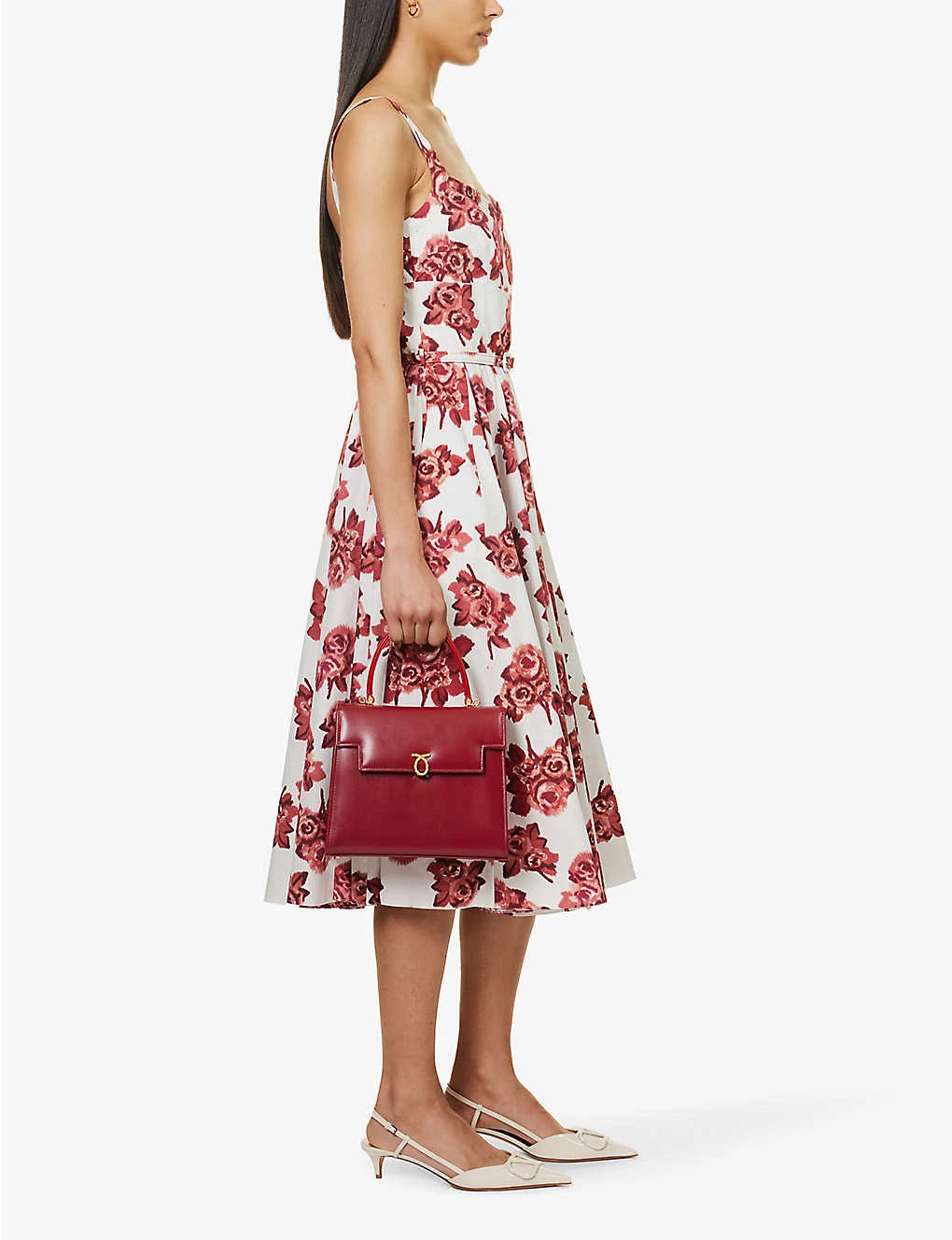 Elita Floral-print Cotton Midi Dress 2 Elita Floral-print Cotton Midi Dress - Image 2