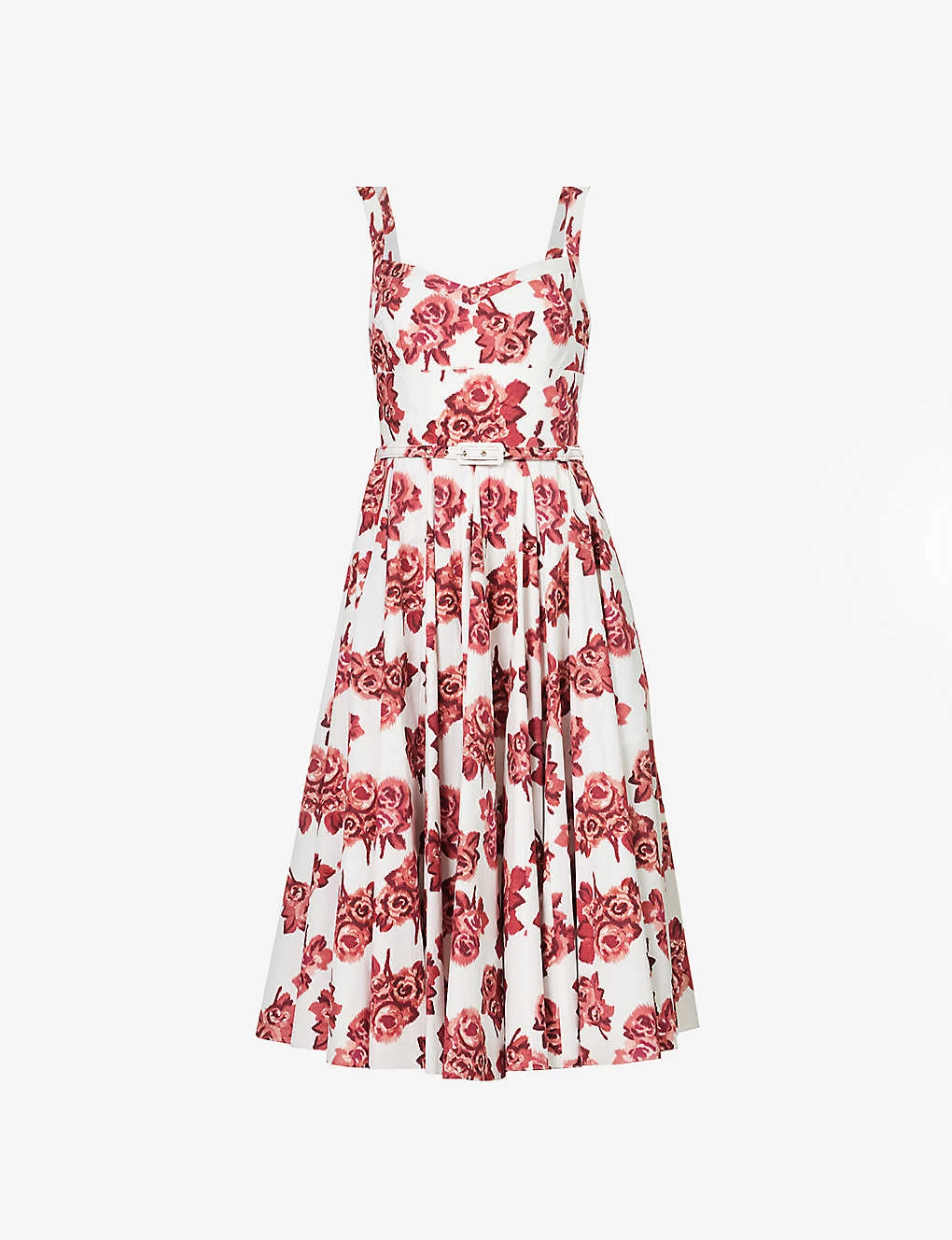 Elita Floral-print Cotton Midi Dress 1 Elita Floral-print Cotton Midi Dress