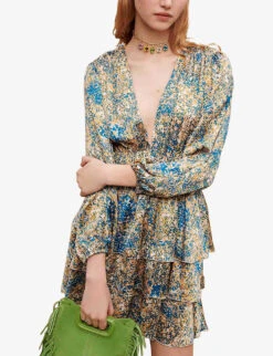 Maje Ritaca Abstract-pattern Woven Mini Dress 9 Maje Ritaca Abstract-pattern Woven Mini Dress -Whistles Closet Shop R04125518 IMPRIME ALT04