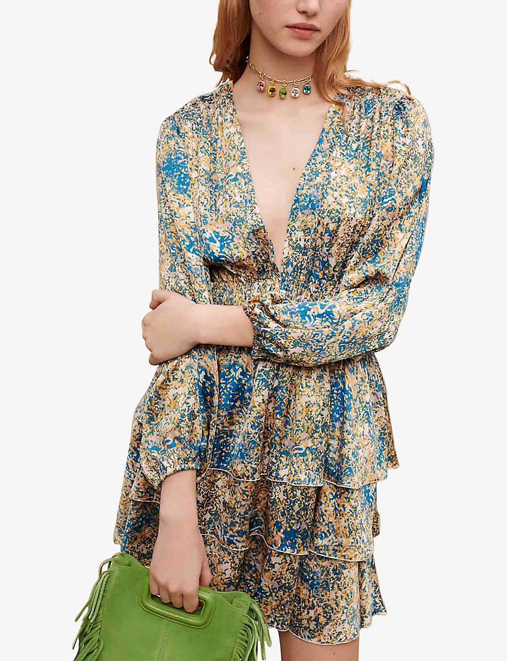 Maje Ritaca Abstract-pattern Woven Mini Dress 5 Maje Ritaca Abstract-pattern Woven Mini Dress - Image 5