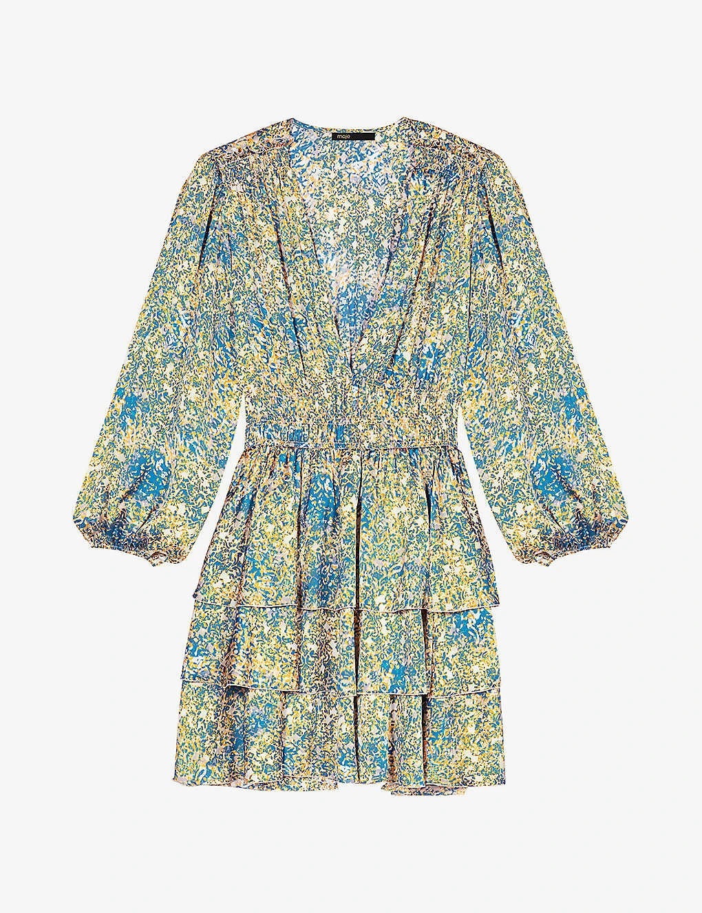 Maje Ritaca Abstract-pattern Woven Mini Dress 1 Maje Ritaca Abstract-pattern Woven Mini Dress