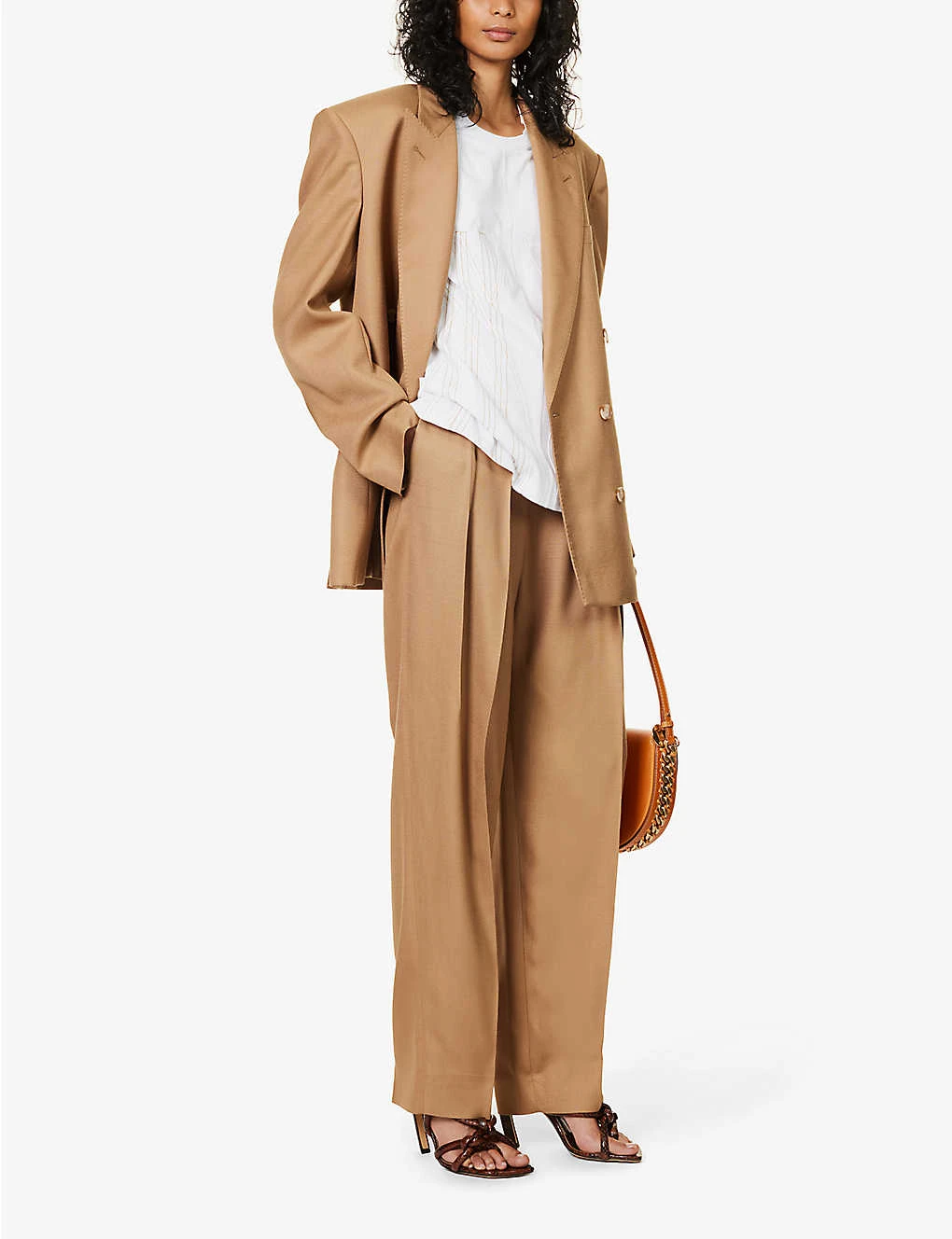 STELLA MCCARTNEY Corset-style Contrast-stitch Cotton T-shirt 2 STELLA MCCARTNEY Corset-style Contrast-stitch Cotton T-shirt - Image 2