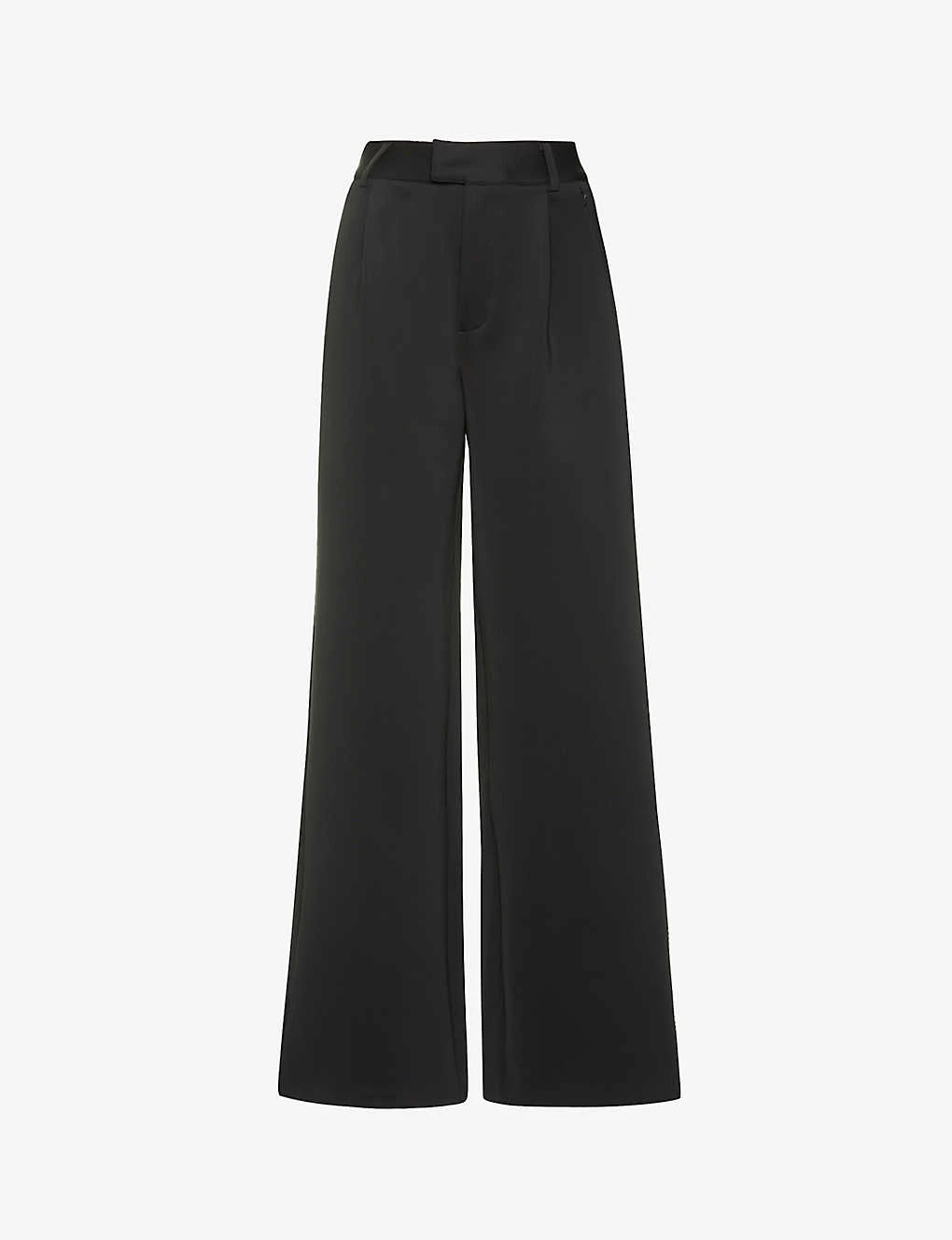 GOOD AMERICAN Scuba Wide-leg High-rise Stretch-woven Trousers 1 GOOD AMERICAN Scuba Wide-leg High-rise Stretch-woven Trousers