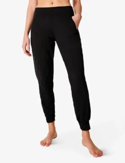 Sweaty Betty "Gary 27"" Relaxed-fit Mid-rise Stretch-woven Yoga Trousers" -Whistles Closet Shop R04127225 BLACK ALT02