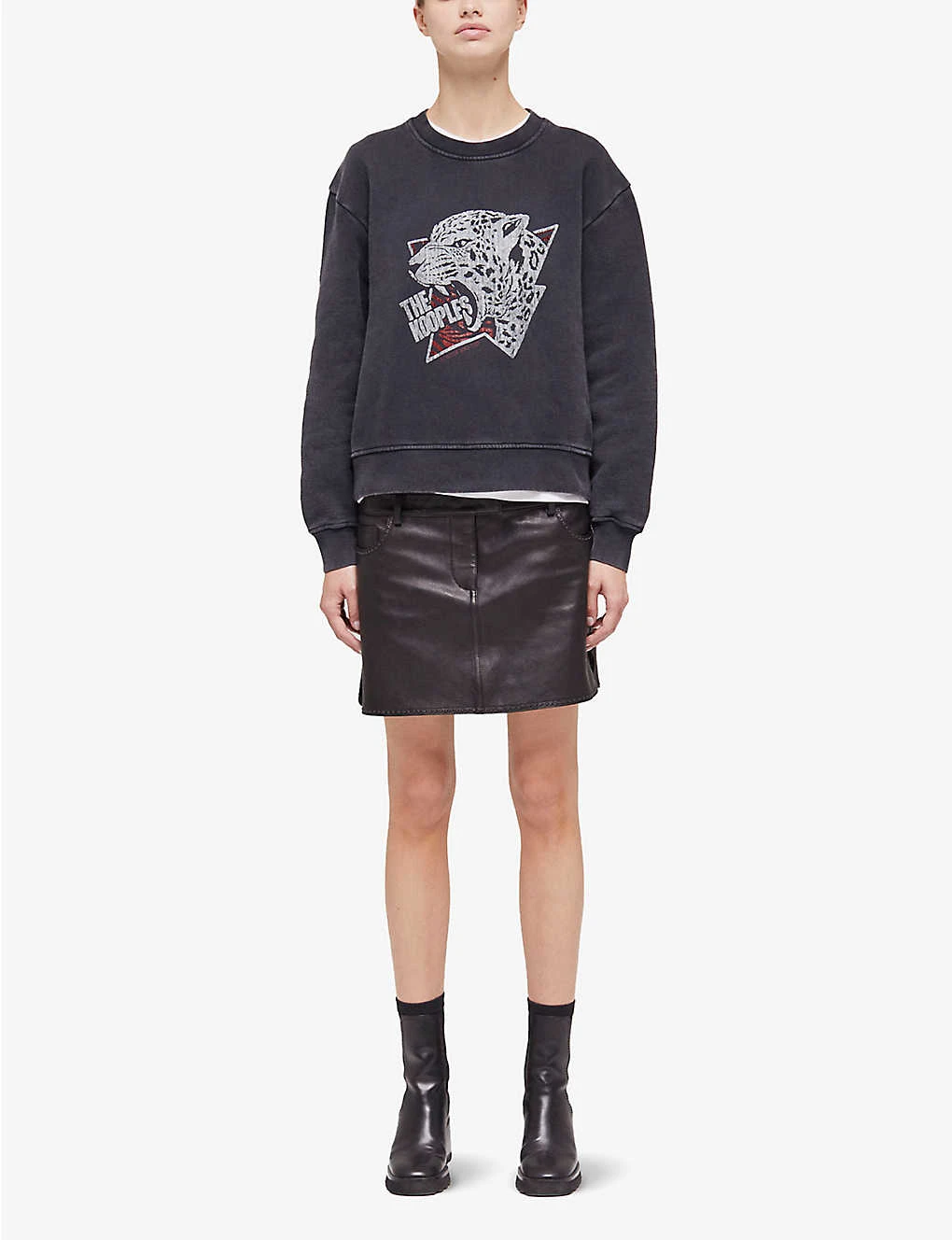 THE KOOPLES Tiger-print Crew-neck Cotton Jumper 2 THE KOOPLES Tiger-print Crew-neck Cotton Jumper - Image 2