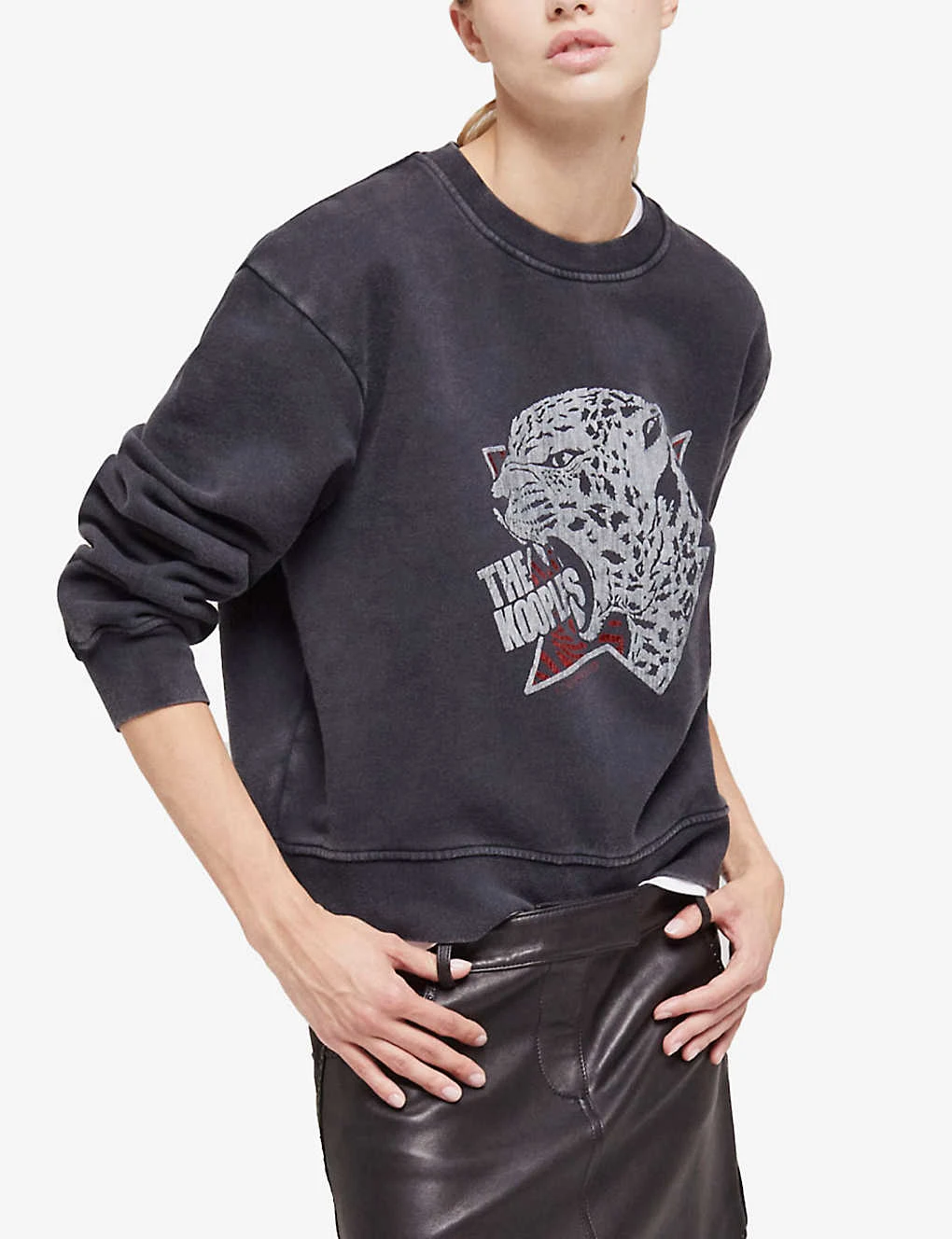 THE KOOPLES Tiger-print Crew-neck Cotton Jumper 3 THE KOOPLES Tiger-print Crew-neck Cotton Jumper - Image 3