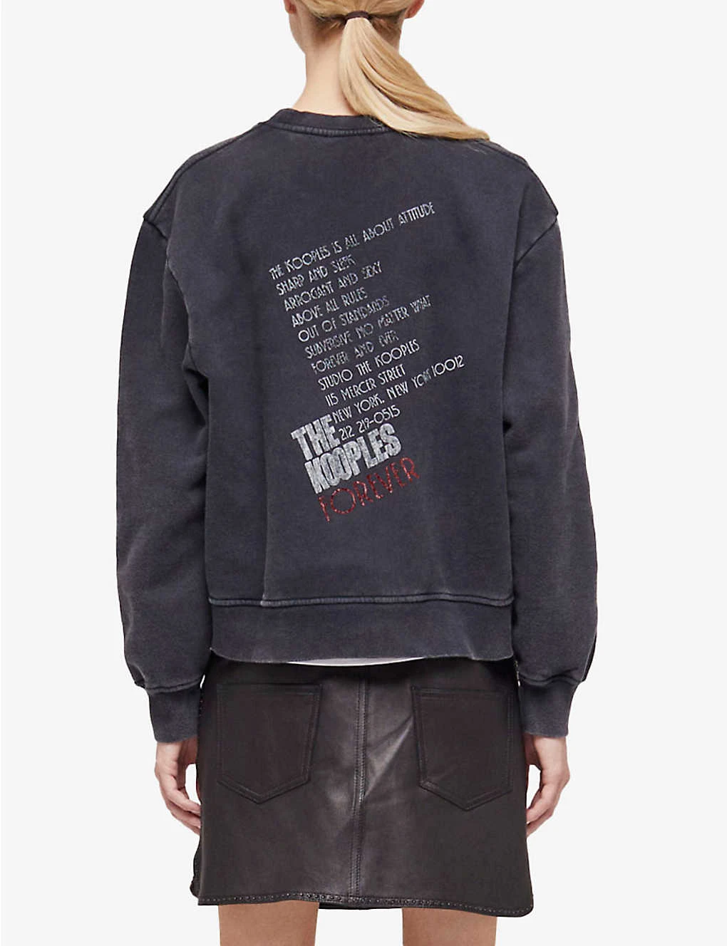 THE KOOPLES Tiger-print Crew-neck Cotton Jumper 4 THE KOOPLES Tiger-print Crew-neck Cotton Jumper - Image 4