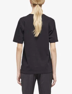 THE KOOPLES Logo-print Cotton T-shirt 10 THE KOOPLES Logo-print Cotton T-shirt -Whistles Closet Shop R04127687 BLA01 ALT03