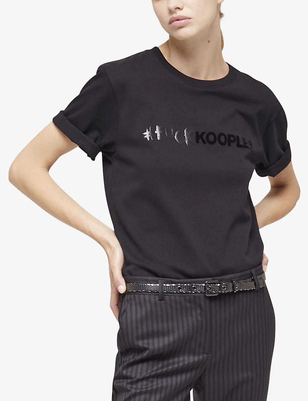 THE KOOPLES Logo-print Cotton T-shirt 7 THE KOOPLES Logo-print Cotton T-shirt - Image 7