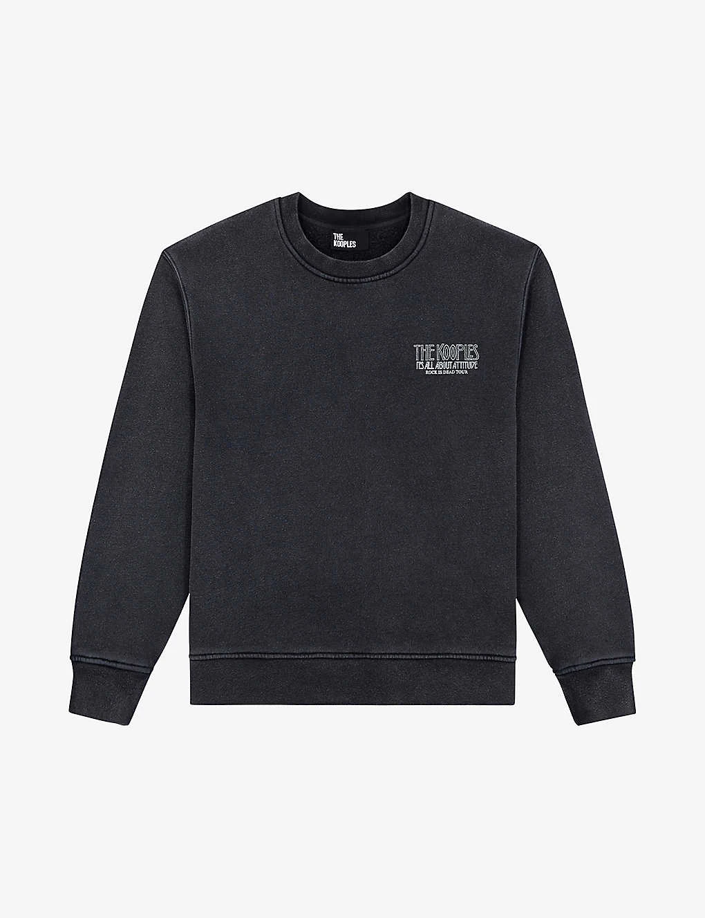 THE KOOPLES Graphic-print Cotton-jersey Sweatshirt 1 THE KOOPLES Graphic-print Cotton-jersey Sweatshirt