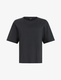 AllSaints Cygni Cut-out Organic-cotton T-shirt