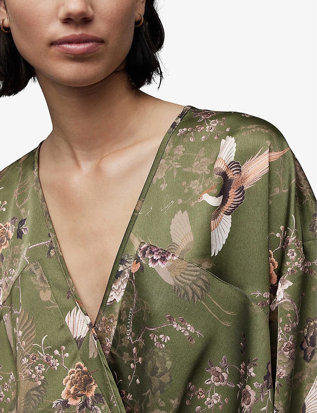 AllSaints Penny Peggy V-neck Regular-fit Recycled-polyester Top 5 AllSaints Penny Peggy V-neck Regular-fit Recycled-polyester Top - Image 5