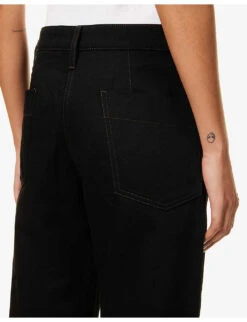 Lemaire Wide-leg Mid-rise Denim Trousers 10 Lemaire Wide-leg Mid-rise Denim Trousers -Whistles Closet Shop R04132302 BLACK ALT04
