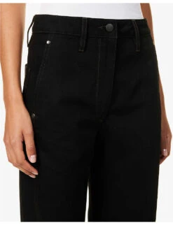 Lemaire Wide-leg Mid-rise Denim Trousers 11 Lemaire Wide-leg Mid-rise Denim Trousers -Whistles Closet Shop R04132302 BLACK ALT05