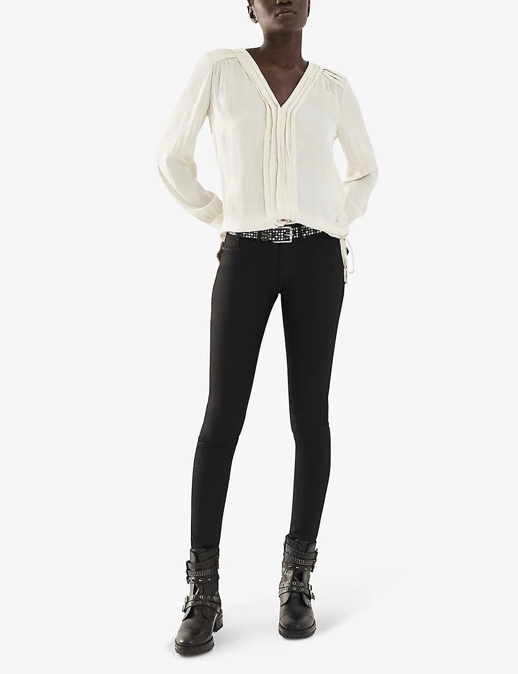 Ikks Skinny Mid-rise Stretch-denim Jeggings 2 Ikks Skinny Mid-rise Stretch-denim Jeggings - Image 2