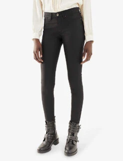Ikks Skinny Mid-rise Stretch-denim Jeggings 7 Ikks Skinny Mid-rise Stretch-denim Jeggings -Whistles Closet Shop R04133235 DARKGREY ALT02