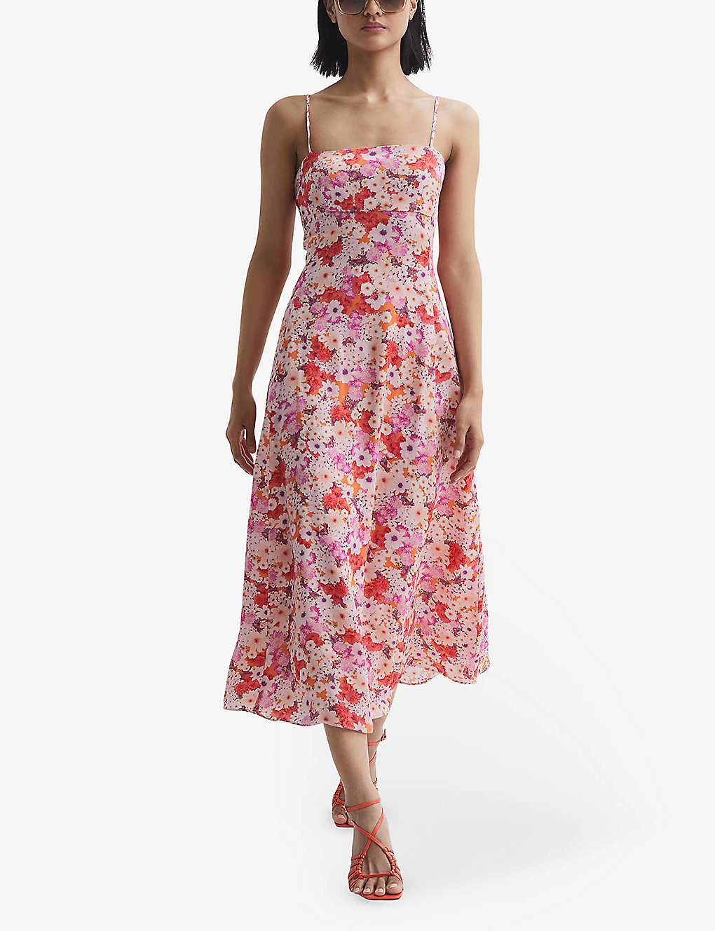 Reiss Bonnie Floral-print Woven Midi Dress 2 Reiss Bonnie Floral-print Woven Midi Dress - Image 2