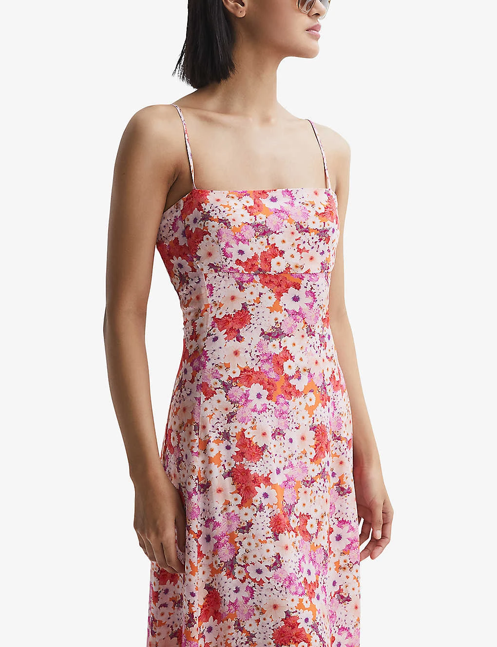 Reiss Bonnie Floral-print Woven Midi Dress 3 Reiss Bonnie Floral-print Woven Midi Dress - Image 3