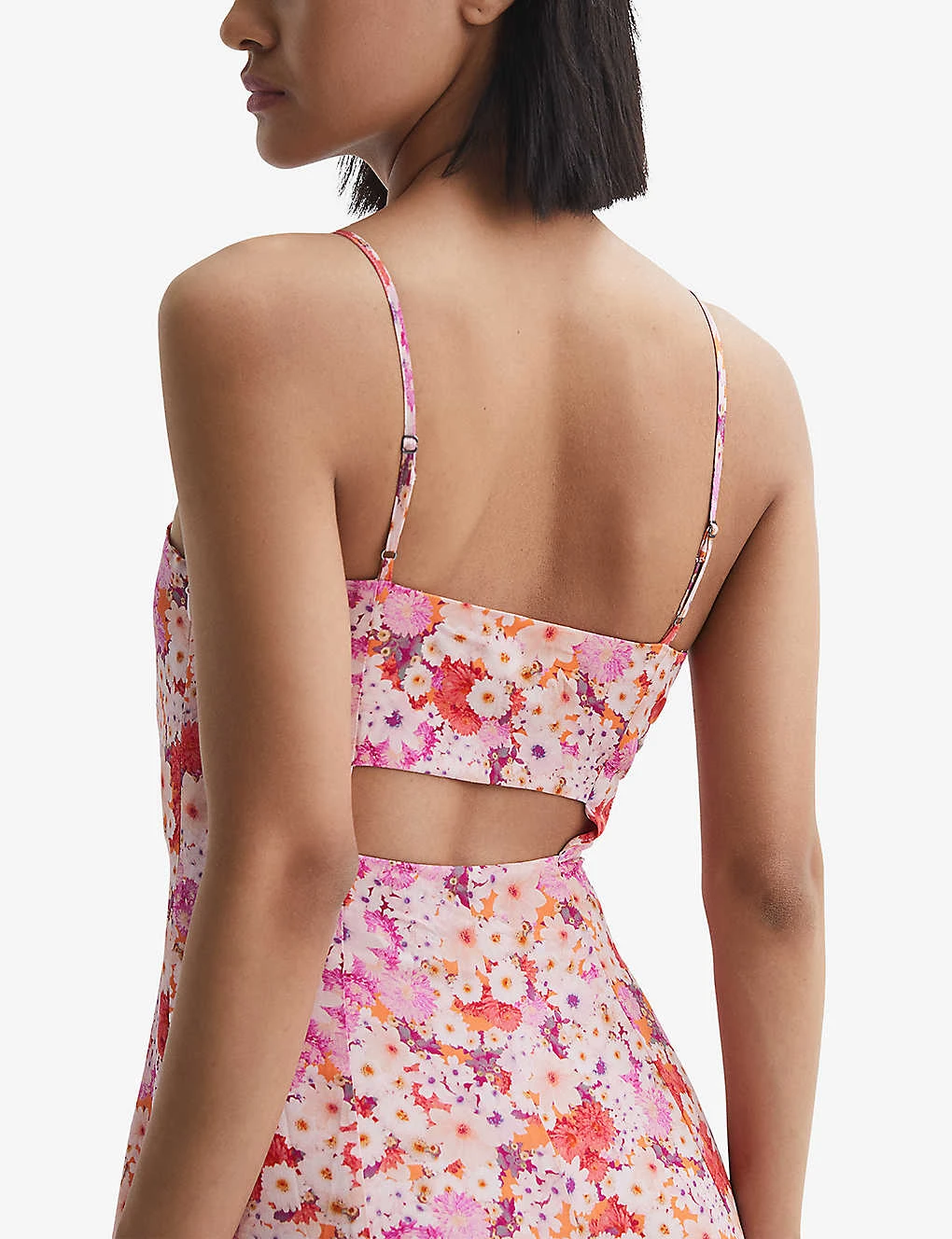 Reiss Bonnie Floral-print Woven Midi Dress 4 Reiss Bonnie Floral-print Woven Midi Dress - Image 4