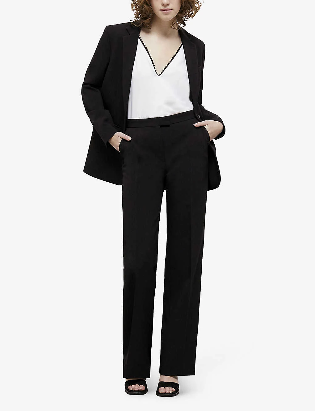 THE KOOPLES Straight-leg High-rise Crepe Trousers 2 THE KOOPLES Straight-leg High-rise Crepe Trousers - Image 2