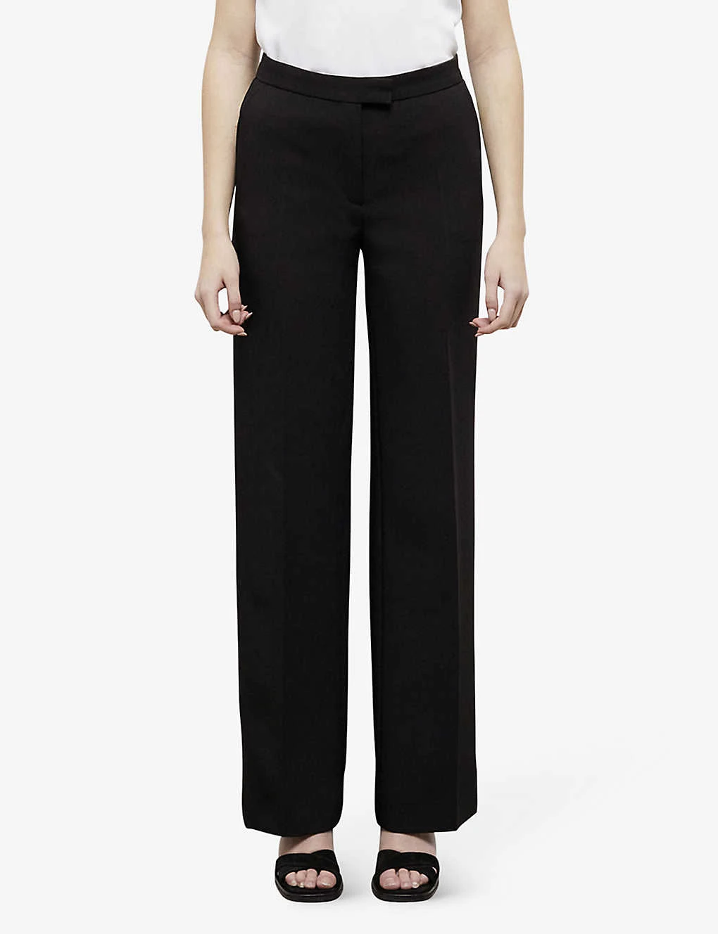 THE KOOPLES Straight-leg High-rise Crepe Trousers 3 THE KOOPLES Straight-leg High-rise Crepe Trousers - Image 3
