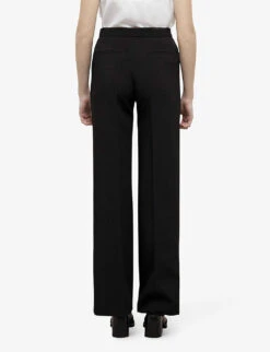 THE KOOPLES Straight-leg High-rise Crepe Trousers 8 THE KOOPLES Straight-leg High-rise Crepe Trousers -Whistles Closet Shop R04135445 BLA01 ALT03