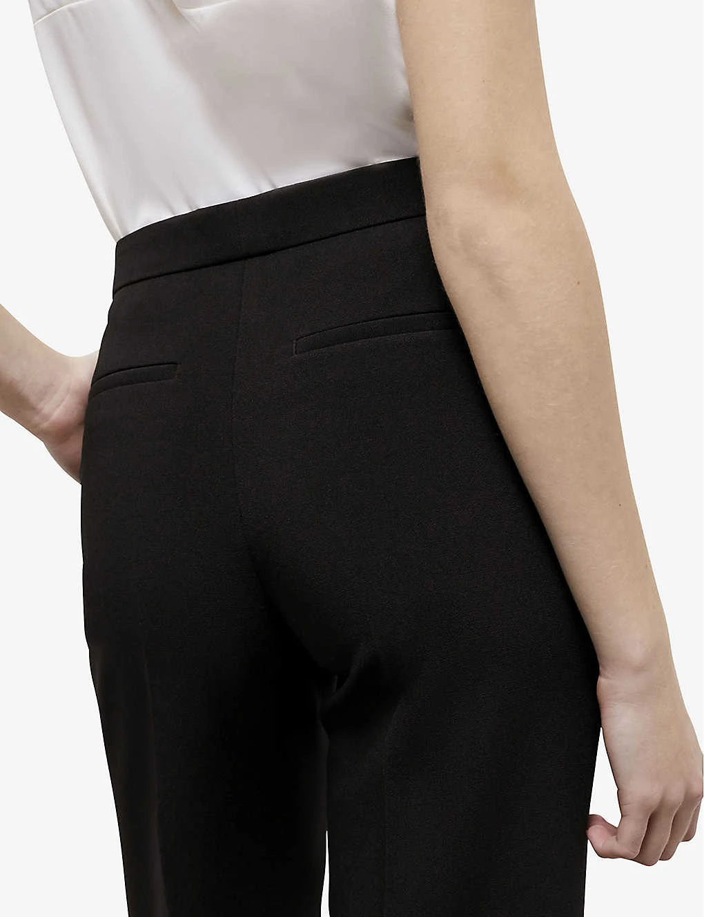 THE KOOPLES Straight-leg High-rise Crepe Trousers 5 THE KOOPLES Straight-leg High-rise Crepe Trousers - Image 5