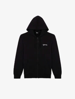 THE KOOPLES Logo-embroidered Cotton-jersey Hoody